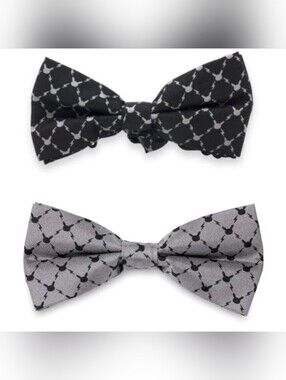 x2 New Pikachu Classics Silhouette Bow Tie (One Size-Adult)